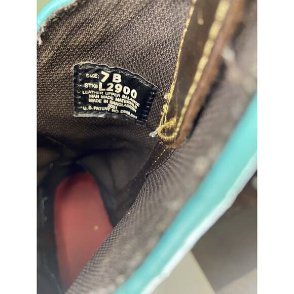 Justin Boots Womens Size 7B Gypsy Raya L2900 12” Brown Turquoise Leather Western - Picture 10 of 14